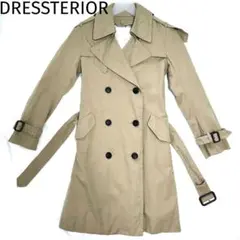 DRESSTERIORドレステリア ベージュ トレンチコート ダブルブレスト