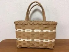 上質 プラかごバッグ ハンドメイド
