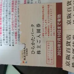 ひらかたパーク入園券