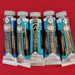 REMBRANDT 油絵具 青系
