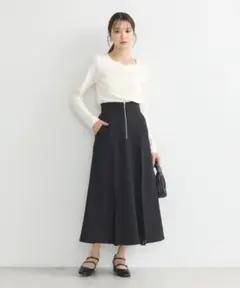 【新品タグ付き】earthmusic＆ecology マチプリーツスカート
