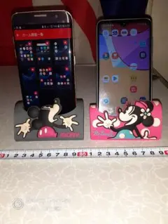 Disney ミッキー ミニー スマホスタンド　セット