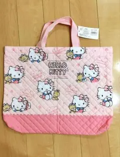 ハローキティ　サンリオ　キルトトートバッグ　おけいこバッグ