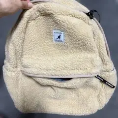KANGOL フリースリュック クリーム色