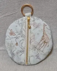 ハンドメイド＊まんまるminiポーチ おとぎ話の動物たち