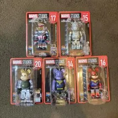 【未開封】MARVEL Happy くじBE@RBRICK 5体セット