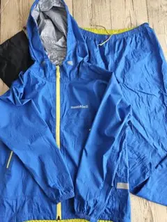 mont-bell レインポンチョ 黄色 青色2個セット トレッキング レインポンチョ | Montbell Japan
