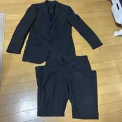 カジュアルスーツ 上下 メンズ MALE&Co. ストライプ 黒