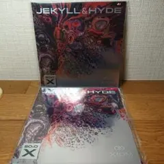 卓球ラバーXIOM Jekyll & Hyde 50.0 ２枚セット(赤黒)