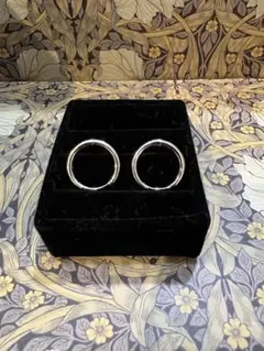 silver KYASYA フープピアス　2個セット