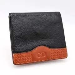 《希少》Christian Dior 折財布 ブラック ヴィンテージ レザー