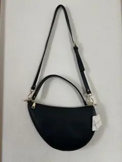 ブラック 半月型 ショルダーバッグ NOLLEY'S