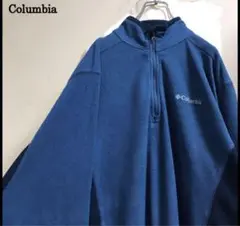コロンビア フリース ハーフジップ 薄手 アウトドア 刺繍 M 登山