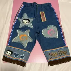 90s 希少 ベティブープ　ベティちゃんハーフパンツ・ボトムス・フリンジ付き