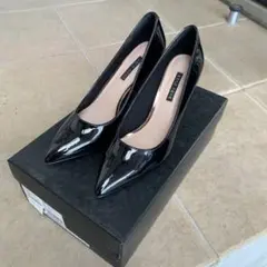 【新品✨】baby pure エナメル　パンプス　ブラック　size22.0