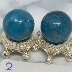 サマーセール✨️ブルーアパタイト✨️9mm✨️2粒set✨️②～ネガティブさよなら～