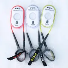 FCS サーフィン用リーシュコード 6' ショートボード、ミッドレングス用 白