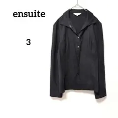 エンスウィート ensuite ブラック スナップ 長袖 シャツ 3