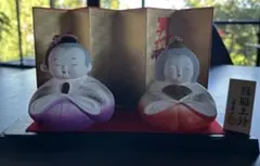 ほぼ新品！縁起物！！雛人形セット 陶器製 ひな祭り