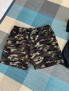 SHEIN 迷彩柄Tシャツ　ハーフパンツセット 5XL