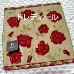✰今治✰Dredcel✰ バラ柄 タオルハンカチタグ付約25x25cm
