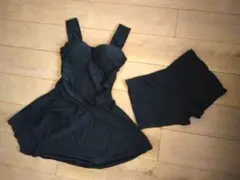 ブラックセパレート水着 フレアスカート付き
