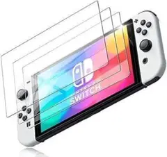 【Switch oled】保護フィルム 3枚組 強化ガラス ブルーライトカット