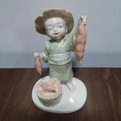 ★ 乃りたけ陶房 童子人形 小島豪作 収穫 芋掘り さつまいも ノリタケ