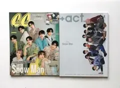 Snow Man 表紙　+act. ・CanCam ２冊
