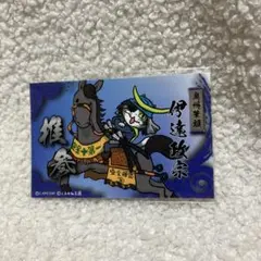 カプくじ　戦国BASARA✕仕事猫　ステッカー　伊達政宗