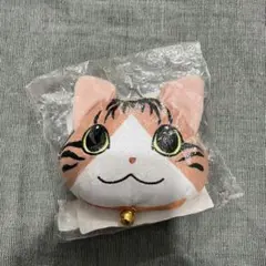 未使用 りんりん猫ふっくらがま口 キジ白 にっこり