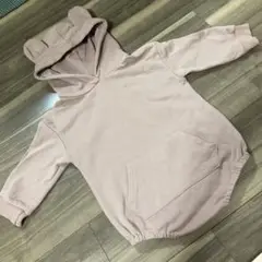ロンパース　くま　くま耳　80cm