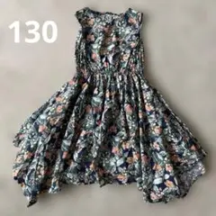 花柄ノースリーブワンピース（100cm~）