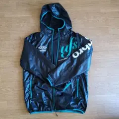 umbro ウィンドブレーカー ブラック/ターコイズ 180