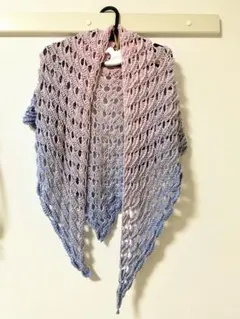 ［ハンドメイド］グラデーション 三角ショール ⭐︎ バレエ