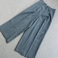 Rouge Vif チェック柄 ワイドパンツ　スラックスウエスト68㎝　M