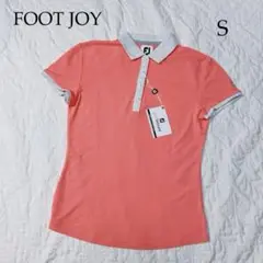 【タグ付未使用】FOOT JOY フットジョイサーモンピンク半袖ウェア　S