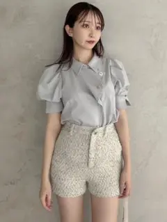 dazzlin マルチボタンデザインブラウス