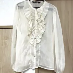 ZARA オーロラフリルブラウス