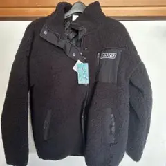 【新品未使用】ROXY フリースジャケット 黒 ボア