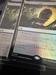 mtg ウェイストウッドの境界 Foil 2枚