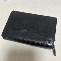 Lee レザー 二つ折り財布 黒