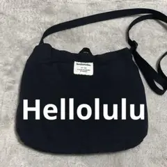 Hellolulu ハロルル　ミニショルダーバッグ　ブラック×カーキ色