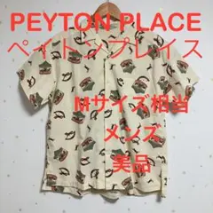 PEYTON PLACE メリーゴーランド レトロ 半袖 開襟シャツ M相当