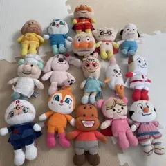 アンパンマンキャラクターぬいぐるみ16体セット