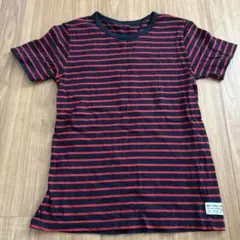 紺と赤 ボーダー　Tシャツ 150センチ
