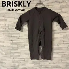 BRISKLY　ロンパース　【70〜80】　グレー　ベビー　着回し力抜群　可愛い