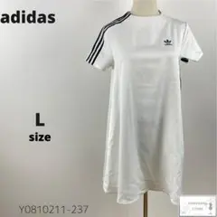 訳あり adidas アディダス チュニック ワンピース 半袖 L カジュアル
