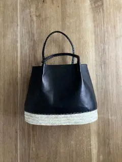 ワランワヤン レザーかごバッグ ノスノスM オフ白 HOUSE OF LOTUS warangwayan Morocco/ワランワヤンモロッコ】ノスノスバッグS