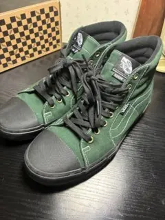 Vans ダークグリーン ハイカットスニーカー